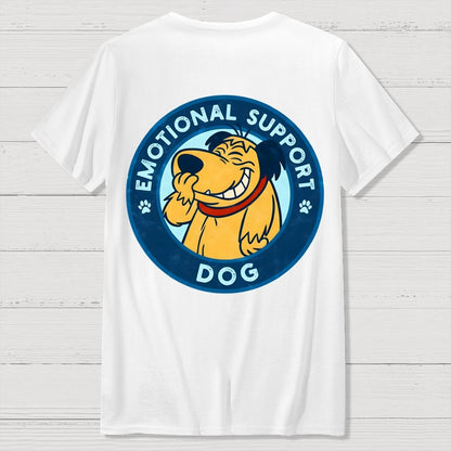 Dog Support Or Not? Back-printed Geek T-shirt
