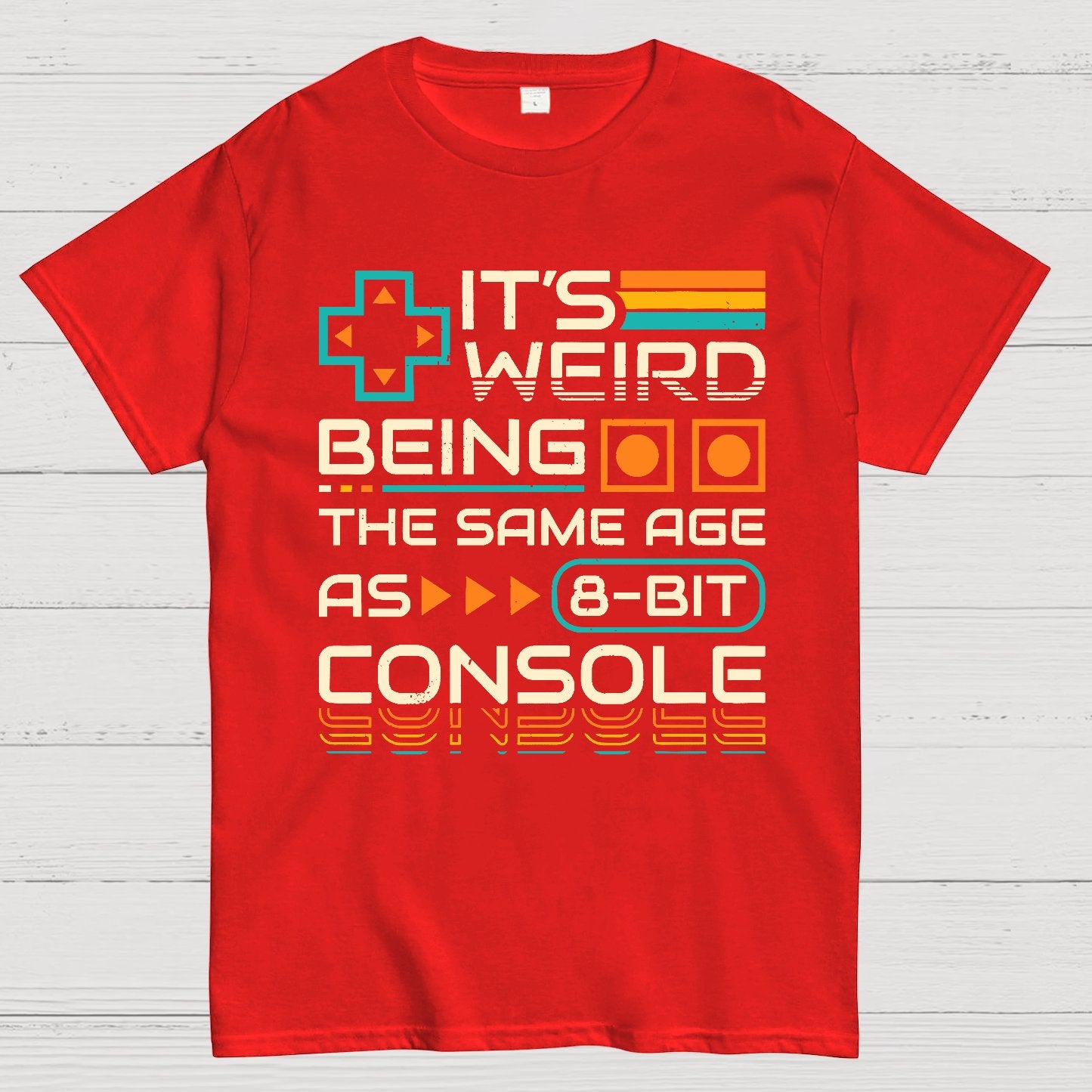 8-Bit Aged Geek T-Shirt