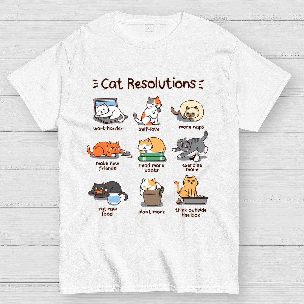Cat Resolutions Geek T-Shirt