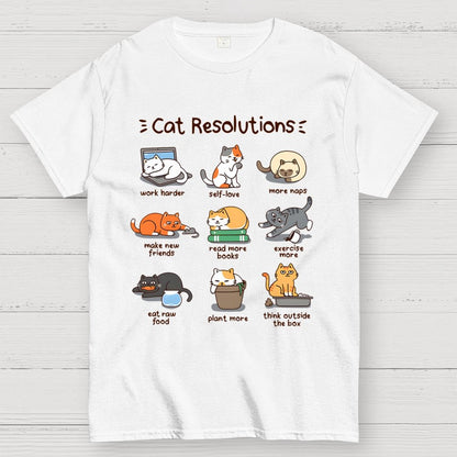 Cat Resolutions Geek T-Shirt