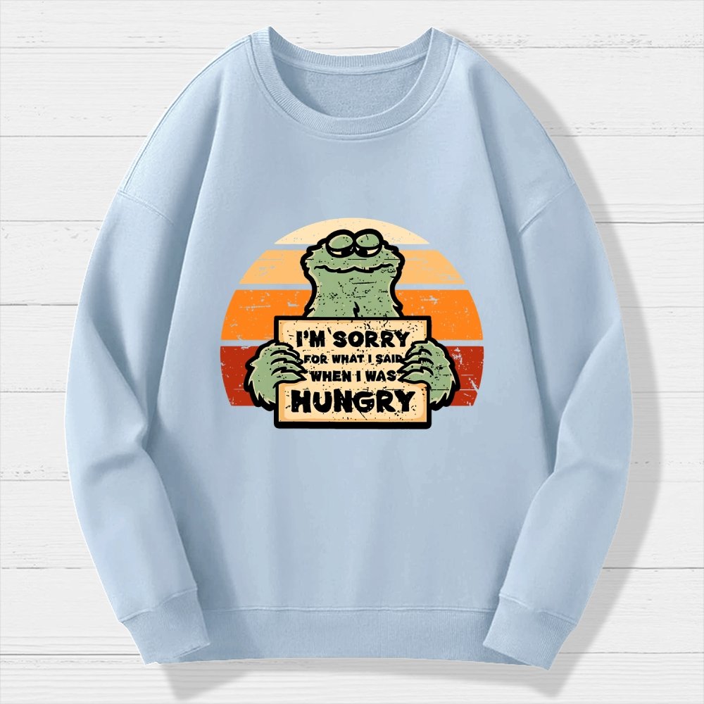 Hangry Monster Geek Cotton Sweatshirt