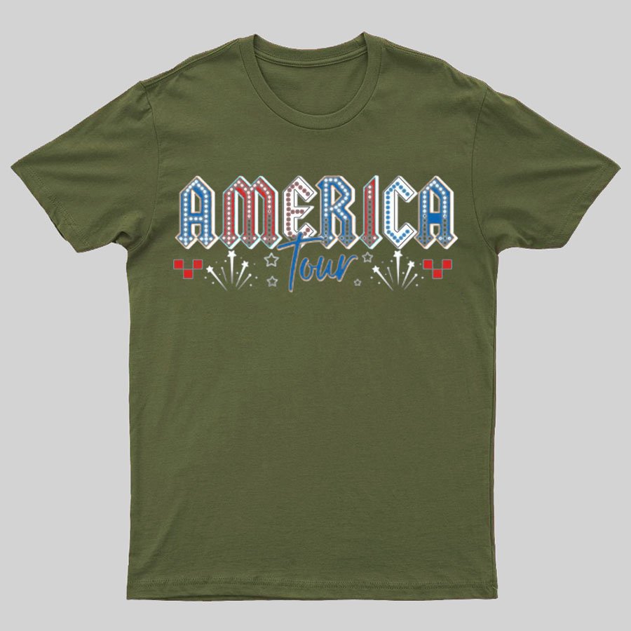 Retro America Tour 1776 Funny T-Shirt Gift