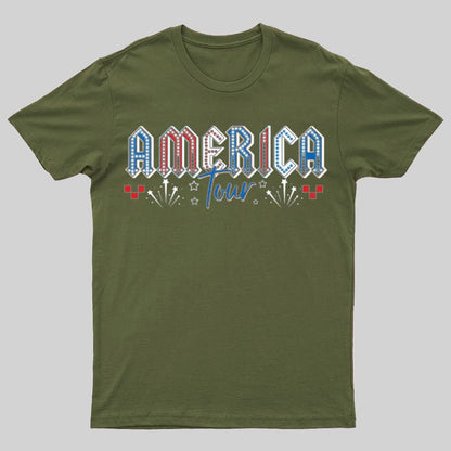 Retro America Tour 1776 Funny T-Shirt Gift
