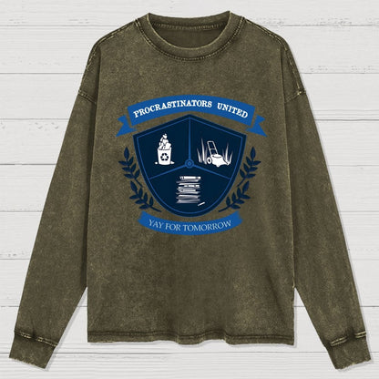 Yay for tomorrow Washed Long Sleeve Tee