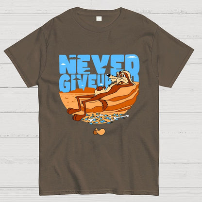 Never Give Up Geek T-Shirt