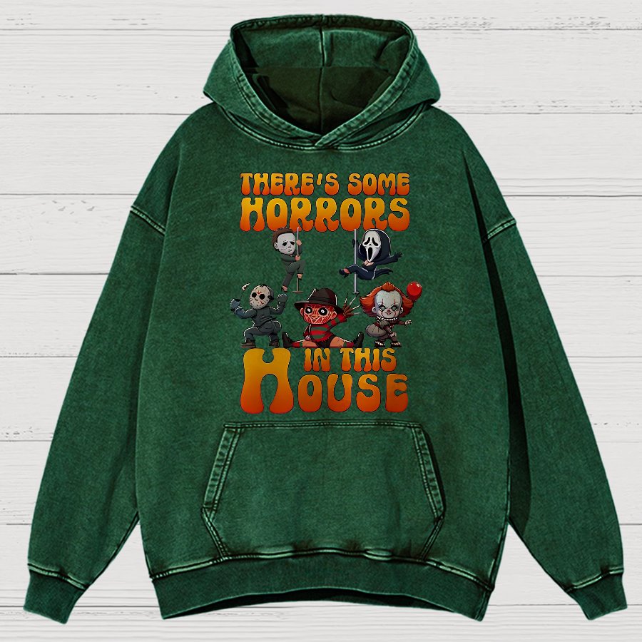 Horror Movie Halloween Vintage Distressed Hoodie
