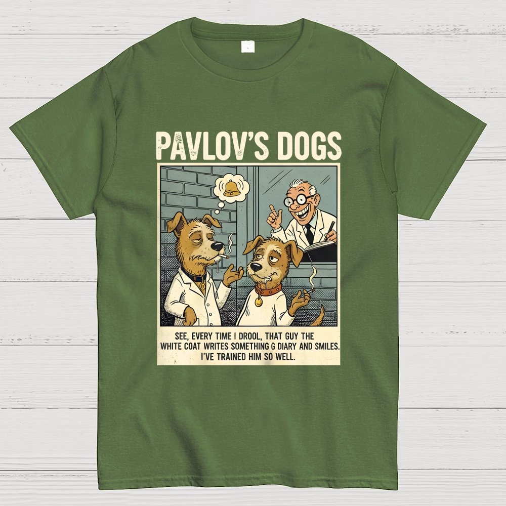 Pavlov's Dogs Art Print Geek T-Shirt