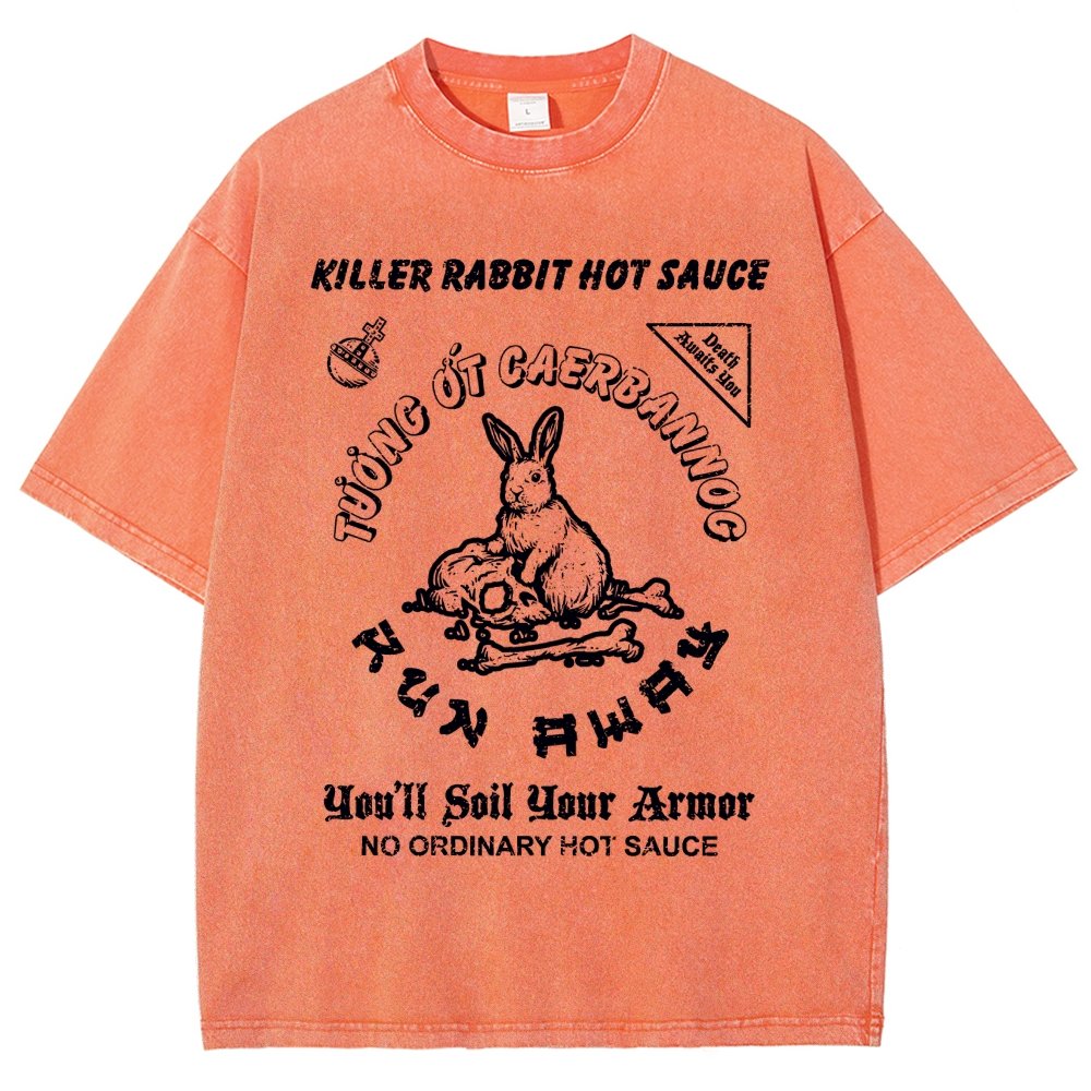 Killer Rabbit Hot Sauce Vintage Distressed T-shirt