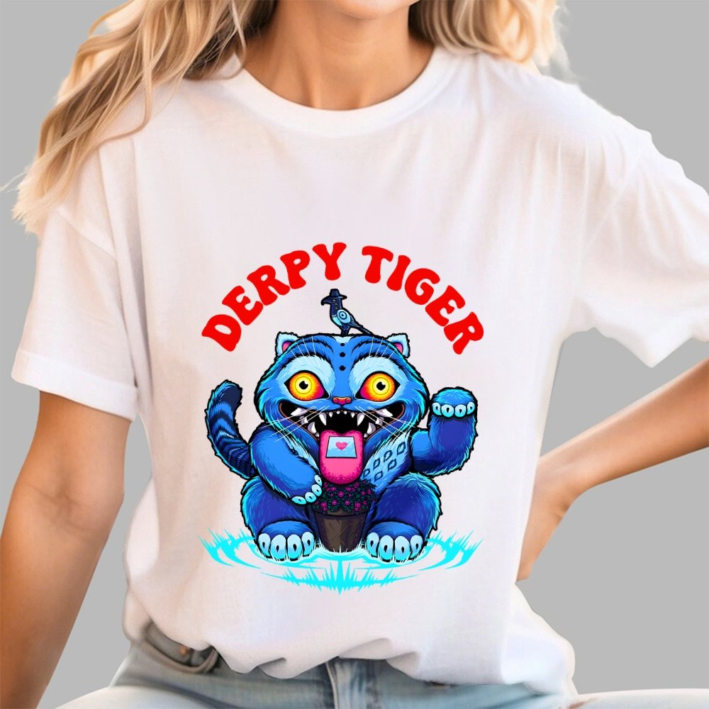 Derpy Tiger Geek T-Shirt