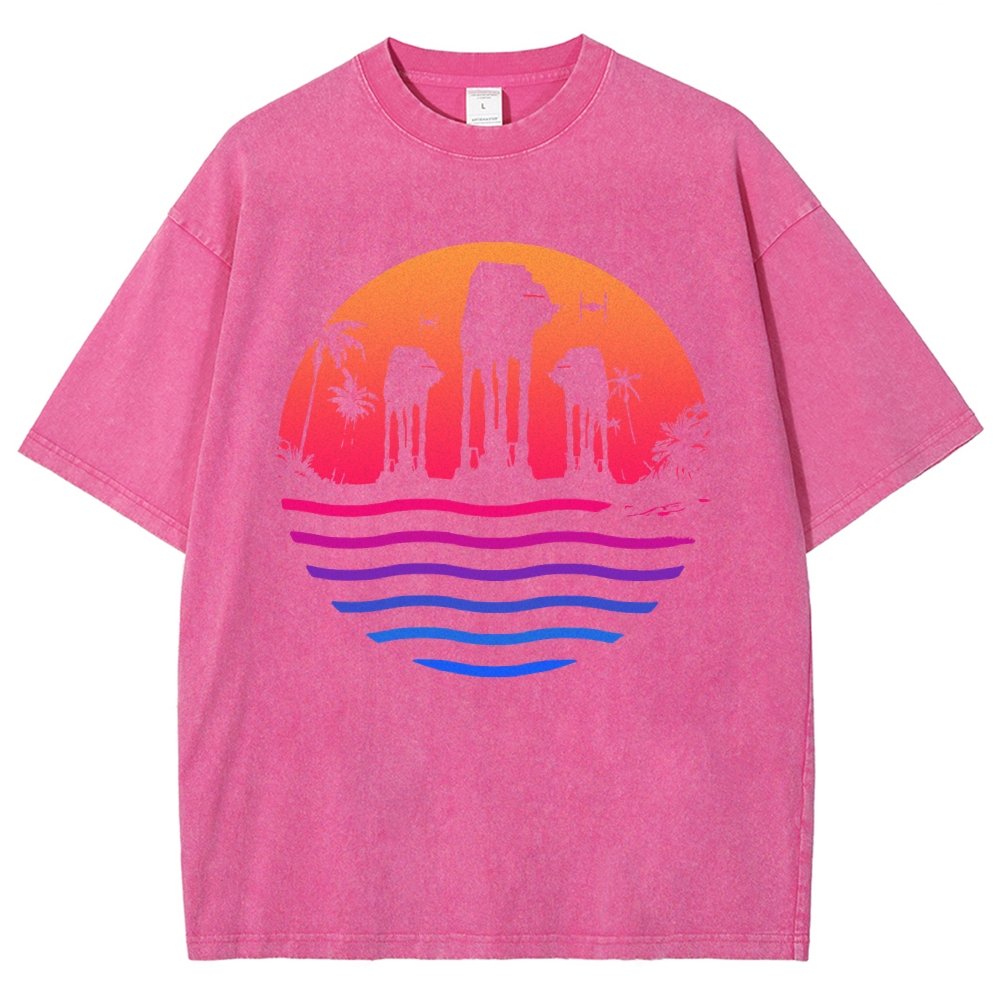 Escape The Summer Vintage Distressed T-shirt