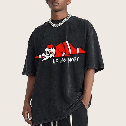 Ho Ho Nope Vintage Distressed T-shirt