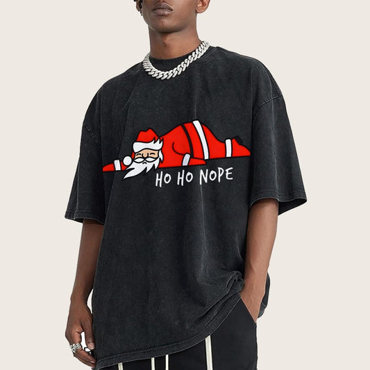 Ho Ho Nope Vintage Distressed T-shirt