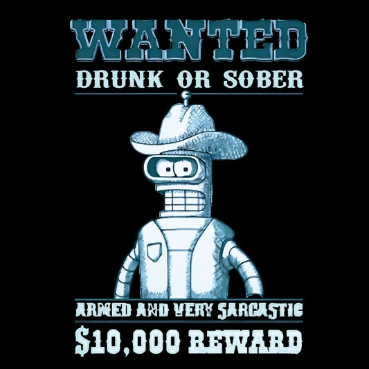Wanted Drunk Or Sober Geek Cotton Sweatshirt
