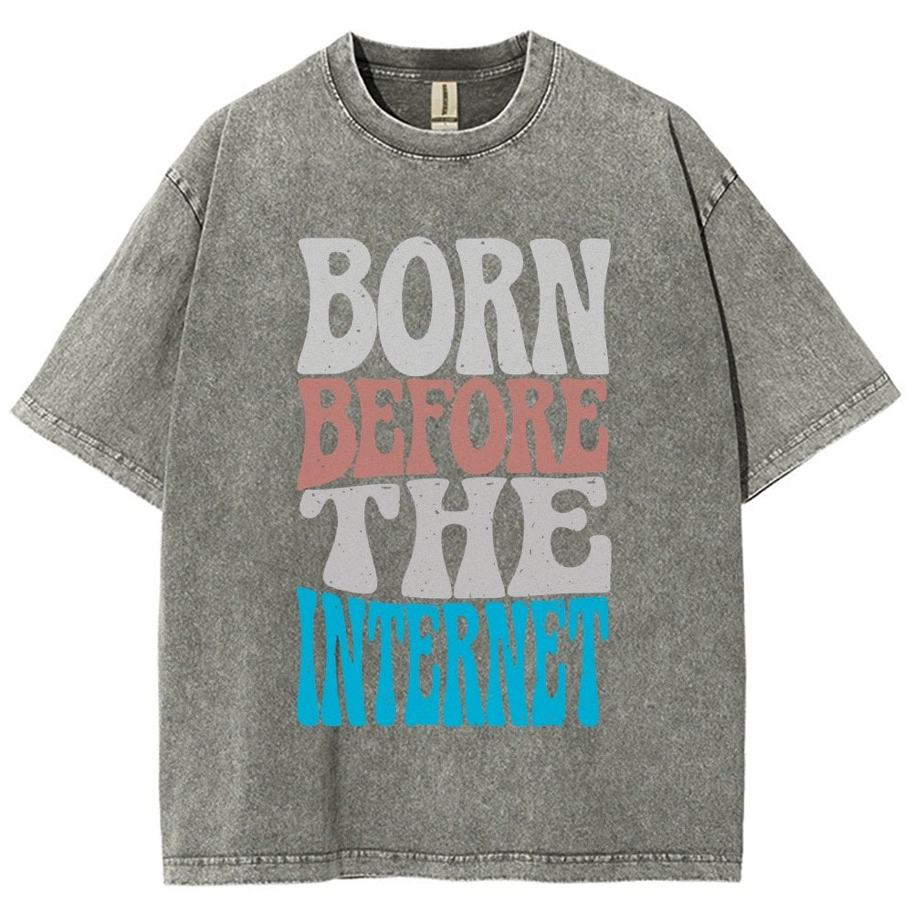 Born Before the Internet Vintage Distressed T-shirt