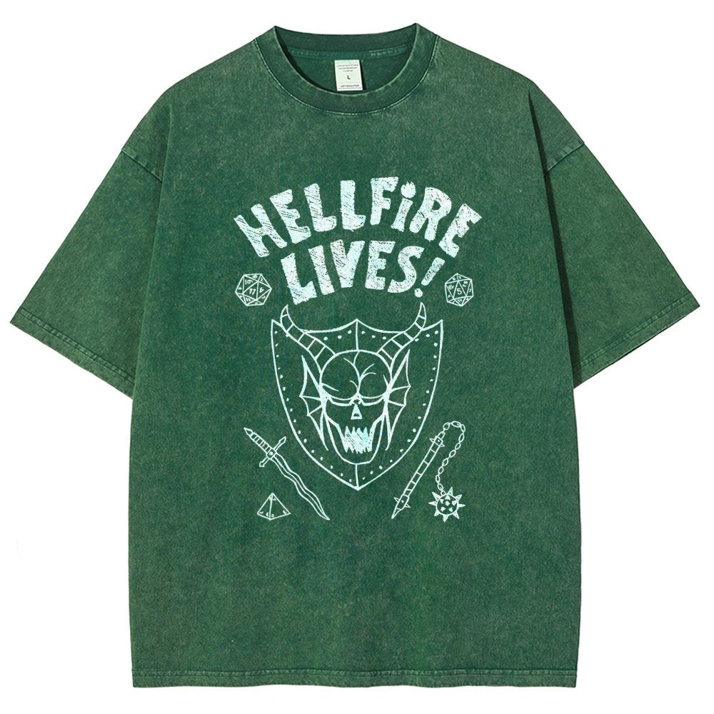 Hellfire Lives Vintage Distressed T-shirt