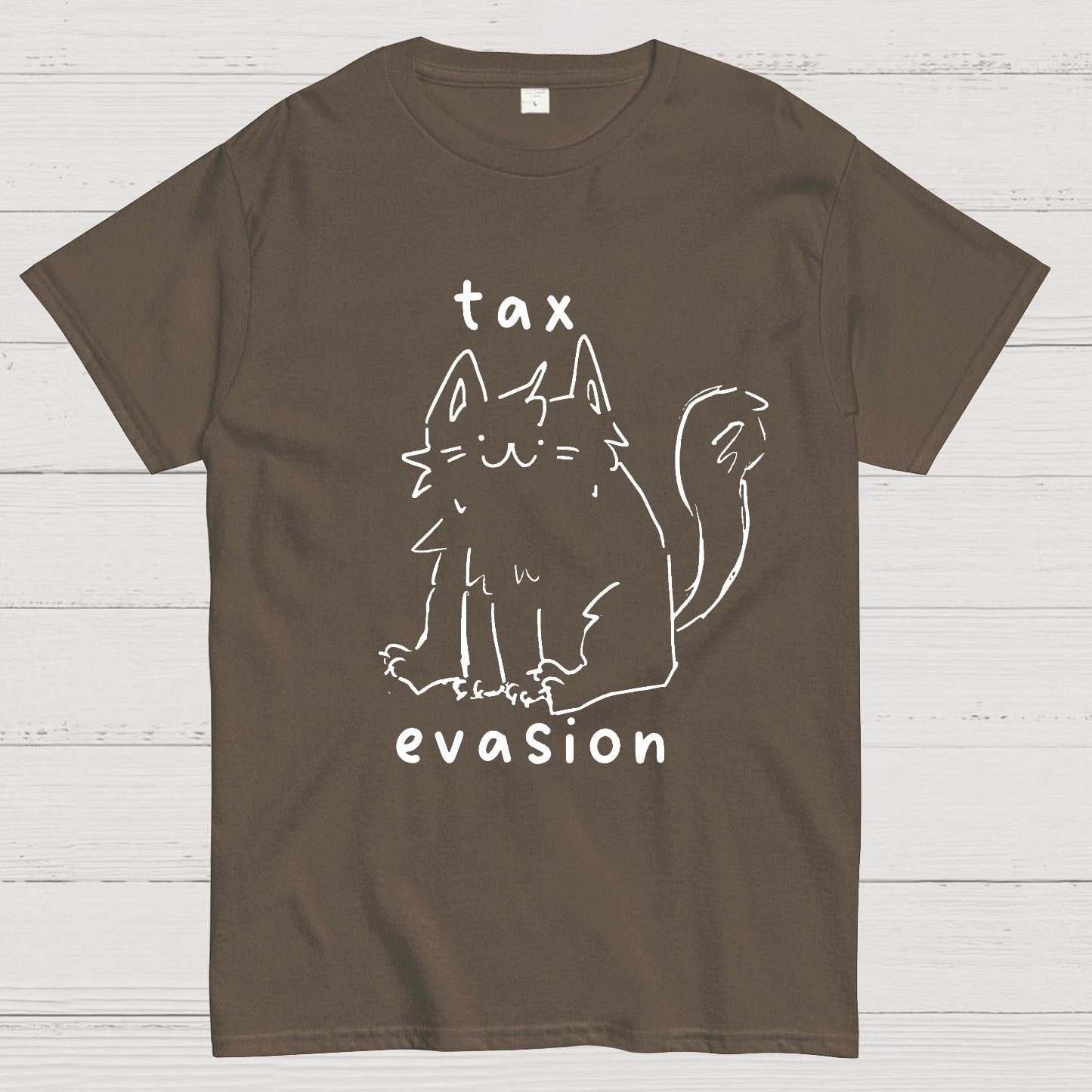 Tax Evasion Cat Geek T-Shirt