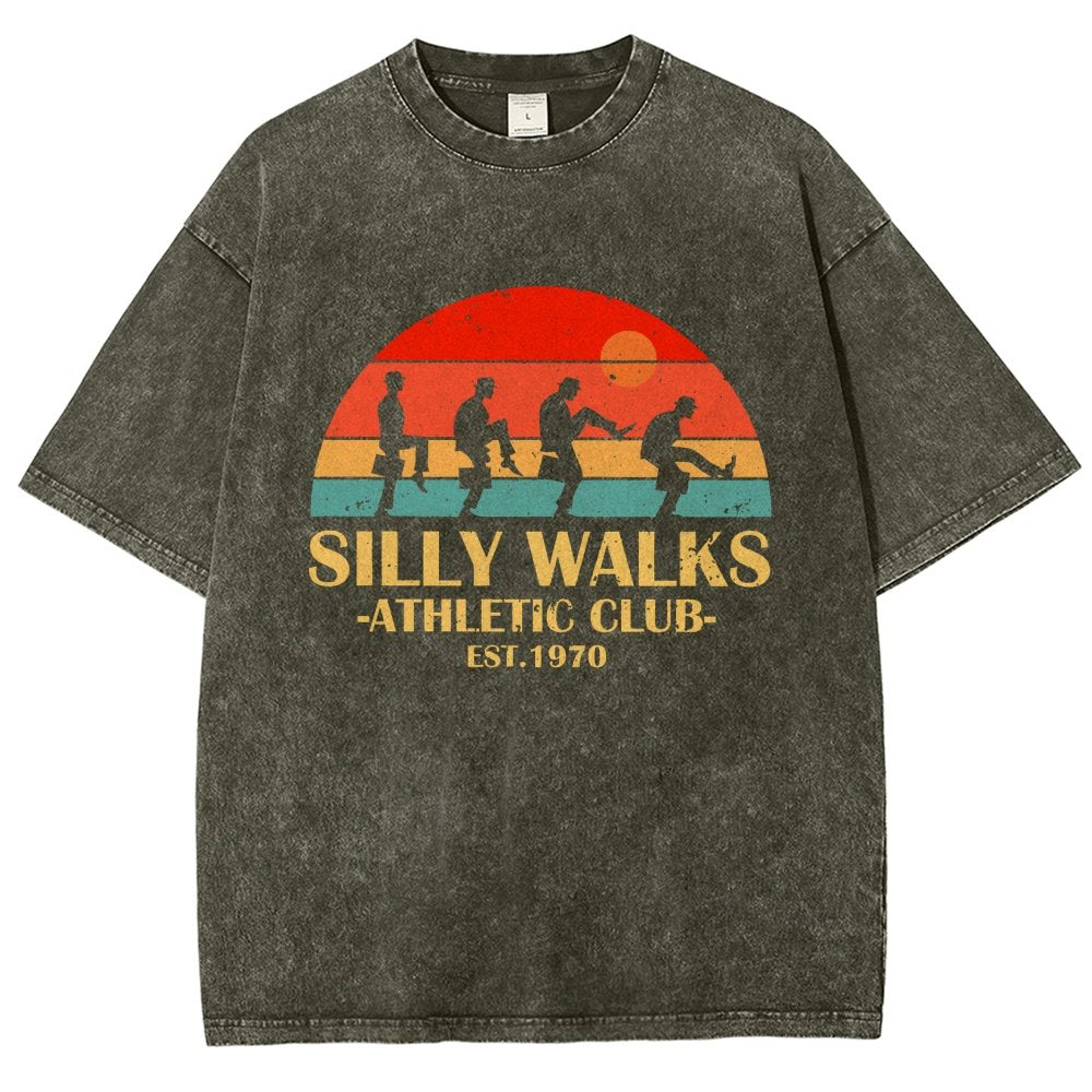 Silly Walks - Athletic Club Vintage Distressed T-shirt