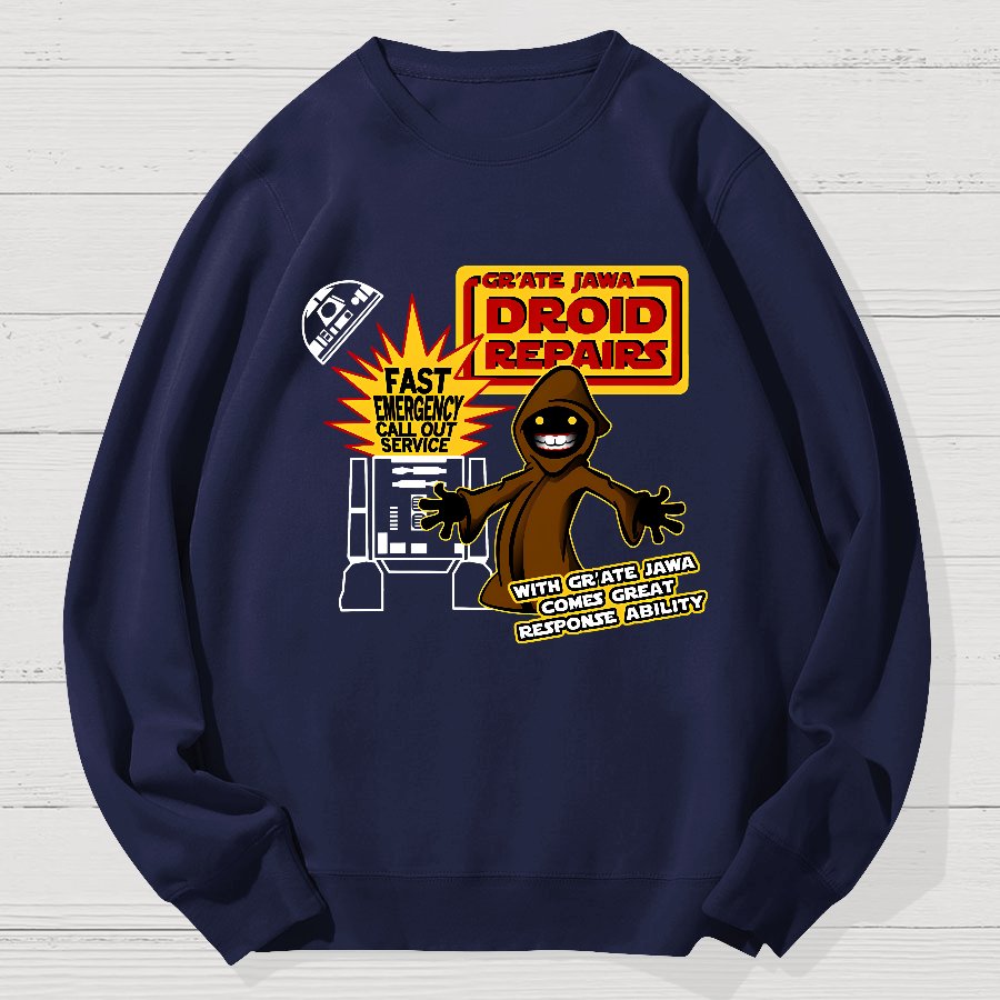 Robot Maintenance Geek Cotton Sweatshirt