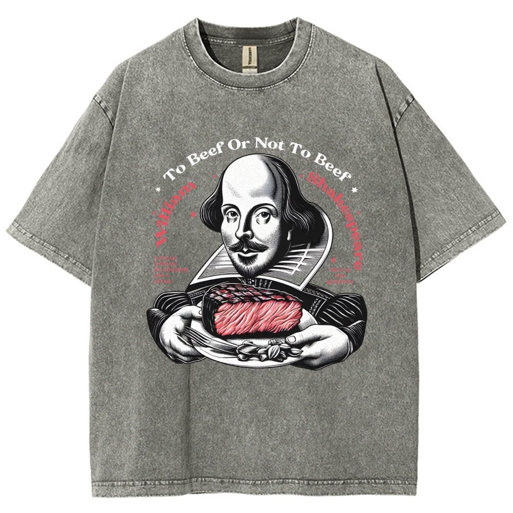 To Beef Or Not To Beef Vintage Distressed T-shirt