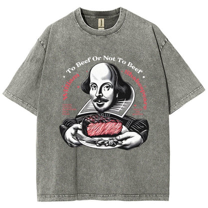 To Beef Or Not To Beef Vintage Distressed T-shirt