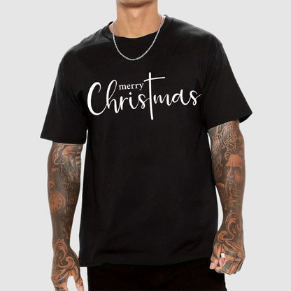 Merry Christmas .Christmas Cross Geek T-Shirt