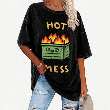 Hot Mess Vintage Distressed T-shirt