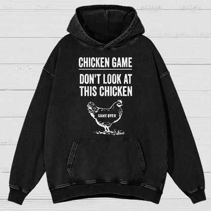 Chicken Game Vintage Distressed Hoodie