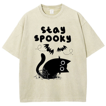 Stay Spooky Vintage Distressed T-shirt