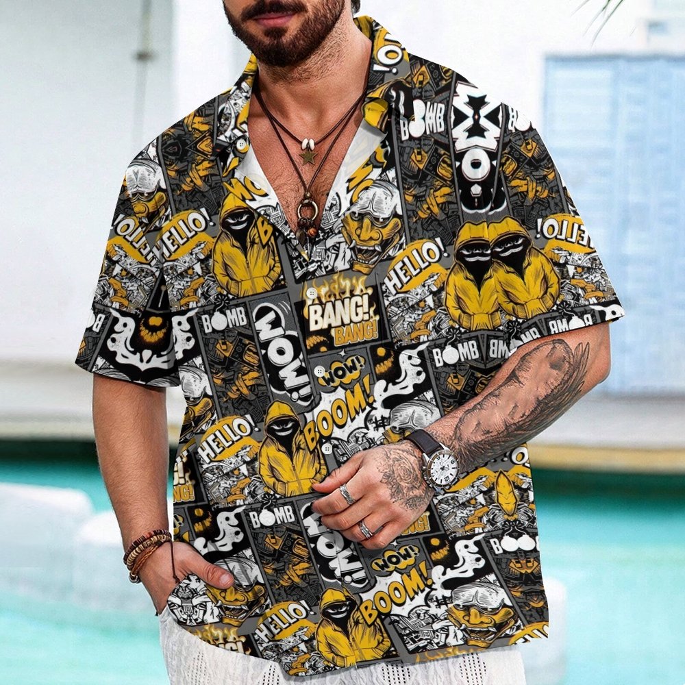 Hello! Hacker Art Print Geek Hawaiian Shirt