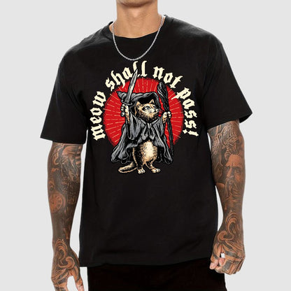 Meow Shall Not Pass Geek T-Shirt