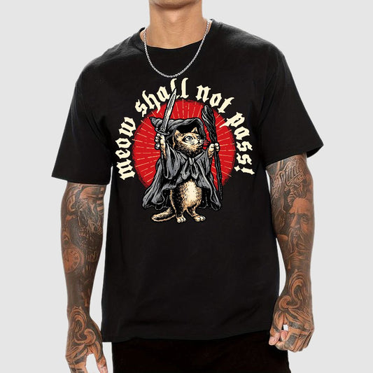 Meow Shall Not Pass Geek T-Shirt