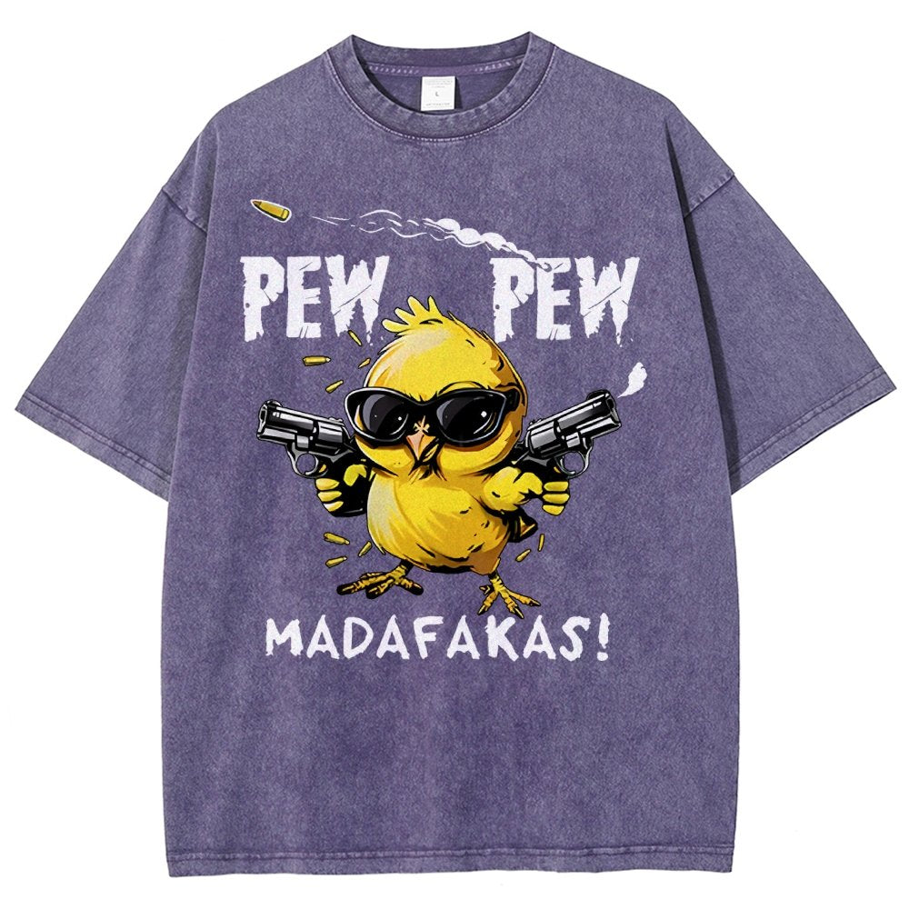 Pew Pew Madafakas! Vintage Distressed T-shirt