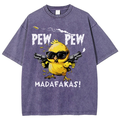 Pew Pew Madafakas! Vintage Distressed T-shirt