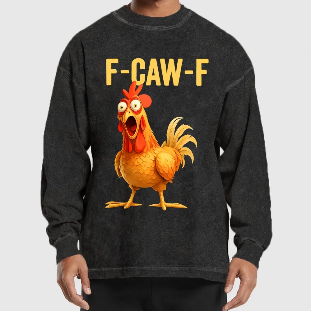 F-Caw-F Chicken Washed Long Sleeve Tee