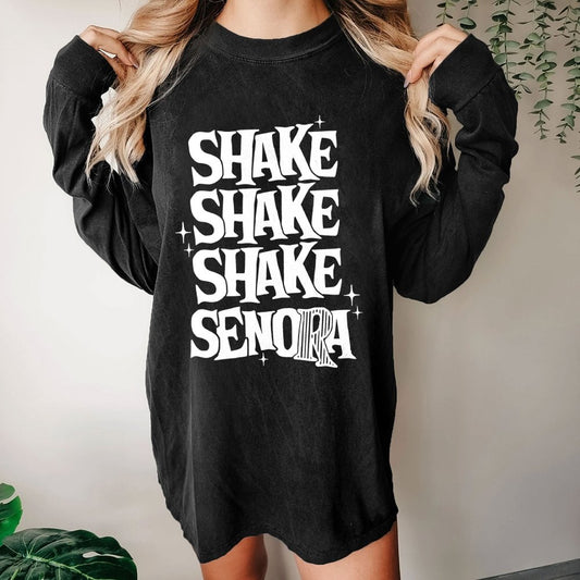 Shake Shake Shake Senora Halloween Washed Long Sleeve Tee