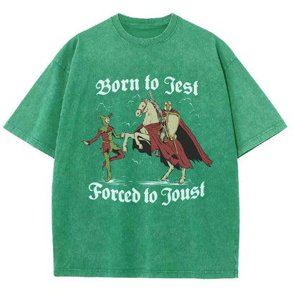 Born To Jest Forced To Joust Vintage Distressed T-shirt