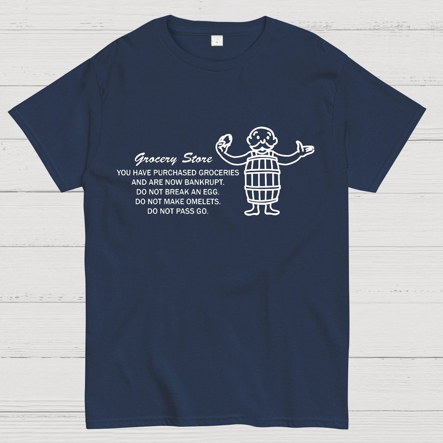 Chance on Eggs Pass Go Geek T-Shirt