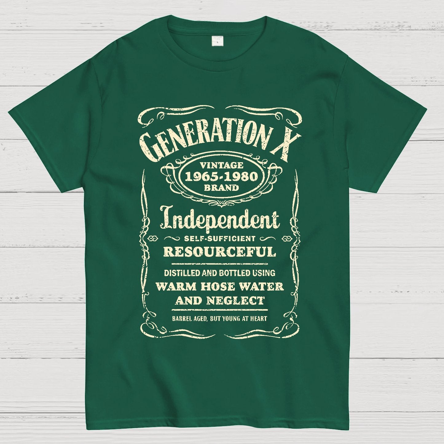GEN X Barrel Aged, But Young At Heart Geek T-Shirt