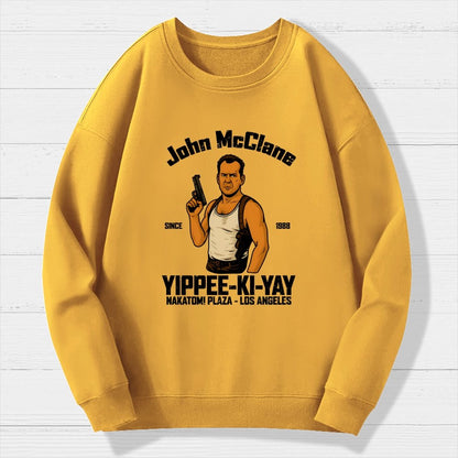 Yippee Ki Yay Geek Cotton Sweatshirt