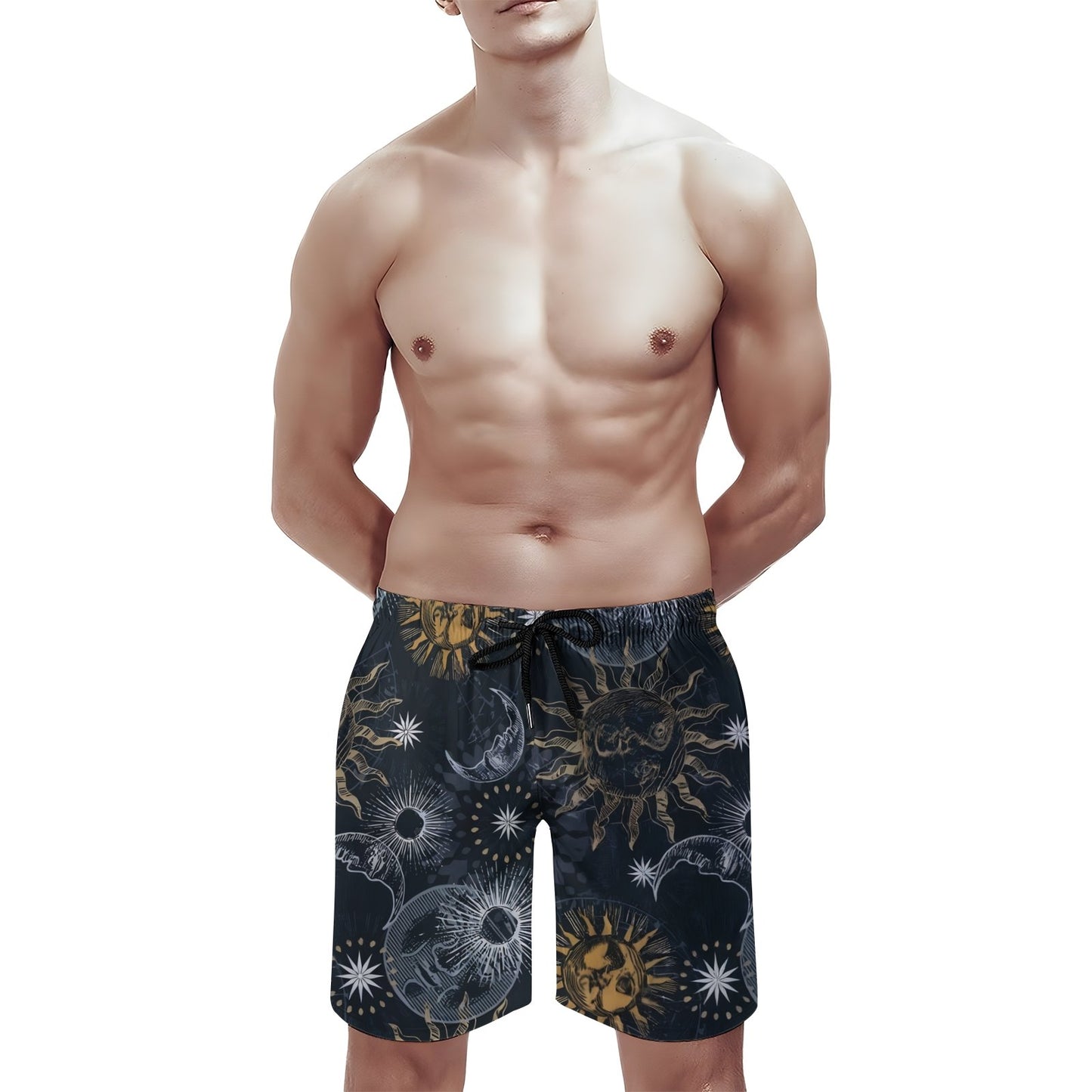 Retro Sun God Geek Shorts