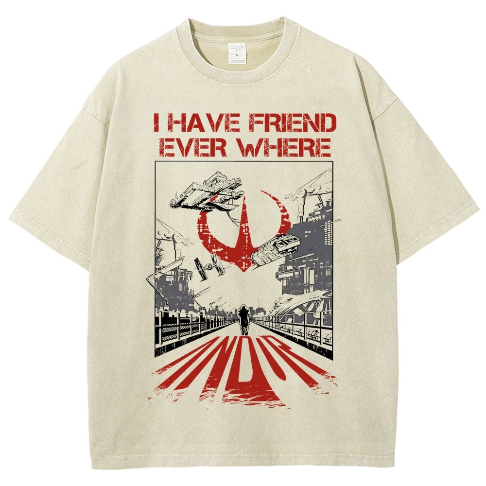 I Have Friends Every where Vintage Distressed T-shirt