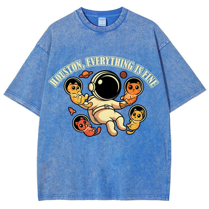 Houston Everything is Fine Vintage Distressed T-shirt
