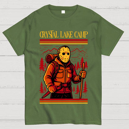 Retro Slasher Camping Halloween Unisex Geek T-Shirt