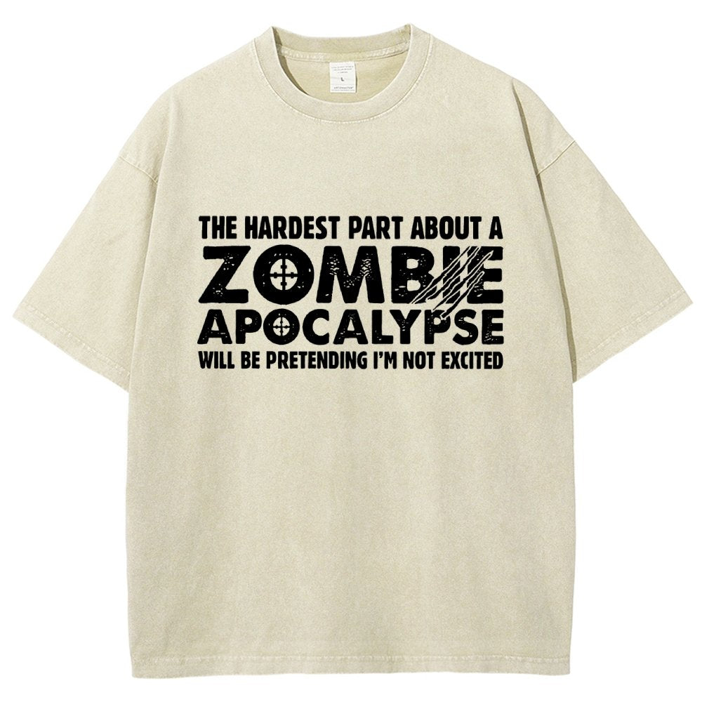 Zombie Apocalypse Vintage Distressed T-shirt