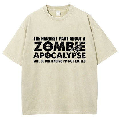 Zombie Apocalypse Vintage Distressed T-shirt
