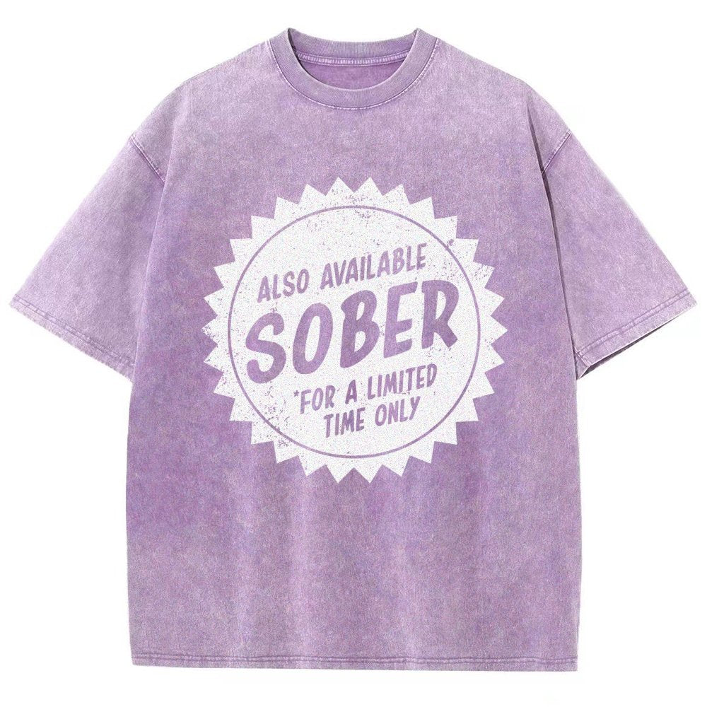 Also Available Sober Vintage Distressed T-shirt