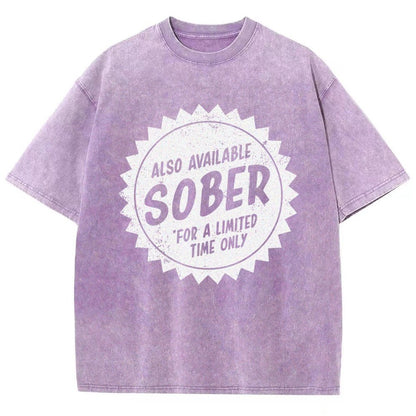 Also Available Sober Vintage Distressed T-shirt