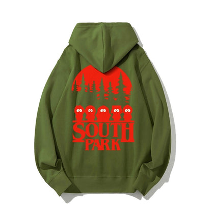 Stranger Park Inspired Art Printed Back Unisex Cotton Hoodie