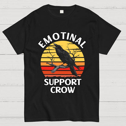 Emotional Support Crow Unisex Geek T-Shirt