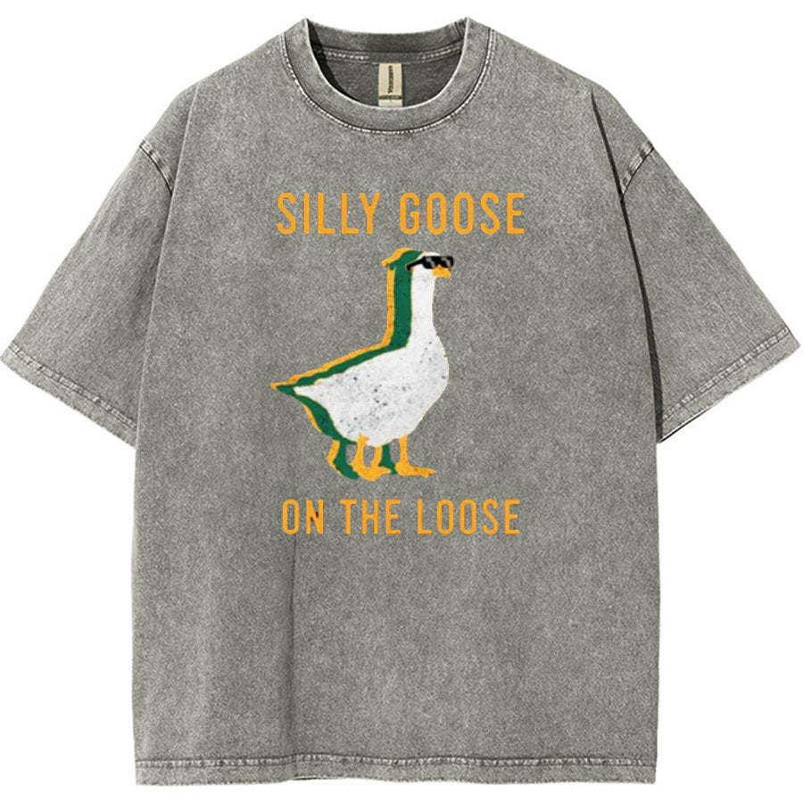 Silly Goose On The Loose Vintage Distressed T-shirt